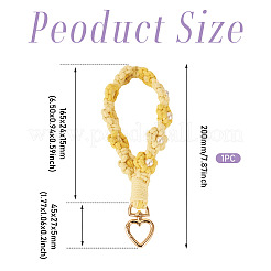 Cotton Braided Flower Pendant Decorations&nbsp;AJEW-TAC0030-032G-14
