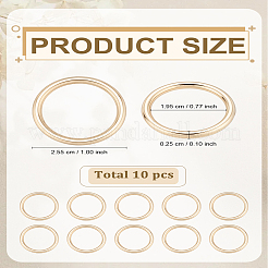 10Pcs Zinc Alloy Linking Rings&nbsp;FIND-LP0008-27