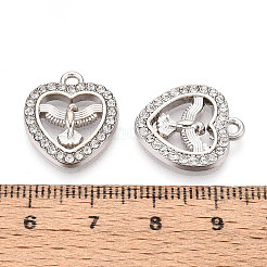 Alloy Rhinestone Pendants&nbsp;FIND-N008-14P