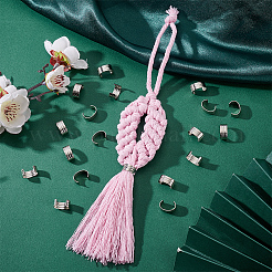 120Pcs Brass Folding Crimp Ends&nbsp;KK-PH0014-10P