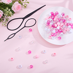 60Pcs 2 Colors Opaque Acrylic Beads&nbsp;DIY-PA0002-19C