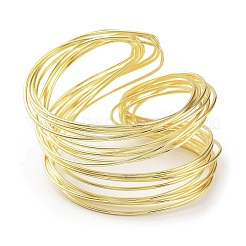 Rack Plating Brass Cuff Bangles for Women&nbsp;BJEW-D032-04G