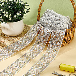 Ethnic Polyester Ribbon&nbsp;OCOR-WH0109-043C