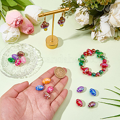20Pcs UV Plating Opaque Acrylic Beads&nbsp;MACR-SC0002-73