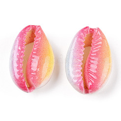 Printed Cowrie Shell Beads&nbsp;SSHEL-ZX006-06B
