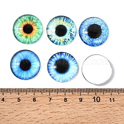 Printed Transparent Glass Cabochons&nbsp;GL-CBAA22A-16