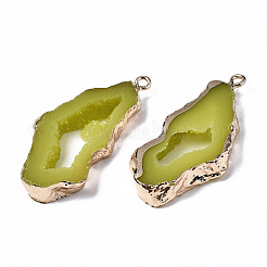 Druzy Resin Pendants&nbsp;LS-RESI-R428-018A
