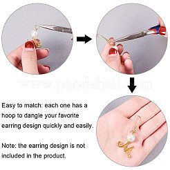 Brass Earring Hooks Findings&nbsp;KK-PH0034-89