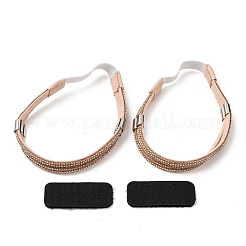 3 Pairs 3 Colors Elastic Imitation Leather Shoelace Bands&nbsp;FIND-DR0001-15A