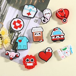 11Pcs 11 Styles Medical Theme PVC Plastic Beads&nbsp;SIL-SZ0001-93