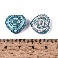 Baking Paint Transparent Glass Beads&nbsp;DGLA-N018-26B