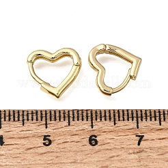 Brass Huggie Hoop Earrings&nbsp;EJEW-G473-04G