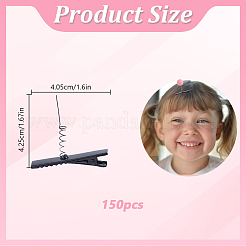 Metal Alligator Hair Clips&nbsp;OHAR-WH0021-95C