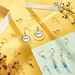 16Pcs 4 Style Brass Ear Hooks&nbsp;KK-PH0009-29