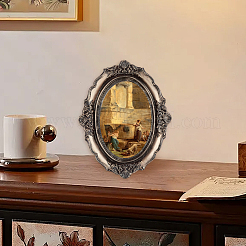 1Pc Oval Resin Photo Frame Stand&nbsp;DJEW-SP0001-50