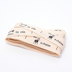 Polycotton(Polyester Cotton) Ribbon&nbsp;OCOR-WH0064-35B