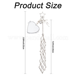 Stainless Steel Portable Lipstick Pouch Pendant Decorations&nbsp;HJEW-FS00105
