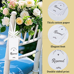 1 Set Paper Seat Reserved Sign Hanging&nbsp;AJEW-SP0004-40B