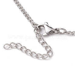 Alloy Bat and Glass Pendant Necklaces&nbsp;NJEW-TA00141