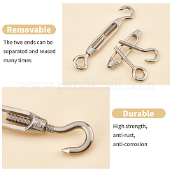 4 Sets 304 Stainless Steel Ceiling Hook Ring Hooks&nbsp;STAS-GA0001-07