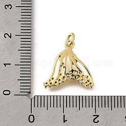 Brass Micro Pave Cubic Zirconia Pendants&nbsp;X-KK-U072-25G