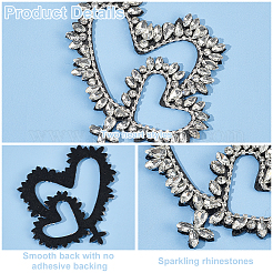 2Pcs Plastic Beads Iron on/Sew on Patches&nbsp;DIY-FG0005-68B