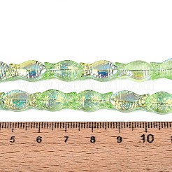 Transparency Electroplate Glass Beads Strands&nbsp;GLAA-T023-40A-08-1