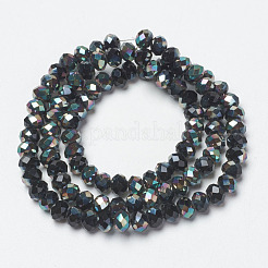 Electroplate Glass Beads Strands&nbsp;EGLA-A034-T4mm-J12