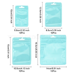 40Pcs 4 Styles Macaron Color Plastic Yin-yang Resealable Bags&nbsp;OPP-FS0001-18D