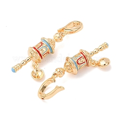 Brass with Enamel Peg Bails&nbsp;KK-A279-24G