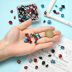 60Pcs 6 Styles Sew on Rhinestone&nbsp;RGLA-FS0001-22A
