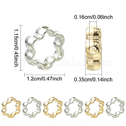100Pcs 2 Colors CCB Plastic Bead Frame&nbsp;CCB-YW0001-68