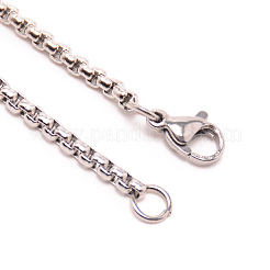 Men's 316 Stainless Steel Cable Chain Necklaces&nbsp;NJEW-WH0012-01