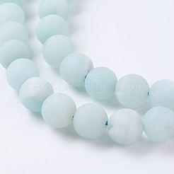 Natural Amazonite Beads Strands&nbsp;G-J376-19F-6mm