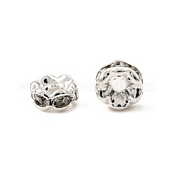 Flower Brass Crystal Rhinestone Bead Spacers&nbsp;RB-D302-S