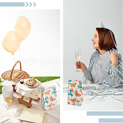 24Pcs Butterfly Printed Kraft Paper Food Storage Bags&nbsp;ABAG-SP0001-45