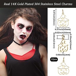12Pcs 304 Stainless Steel Charms&nbsp;STAS-BBC0007-92