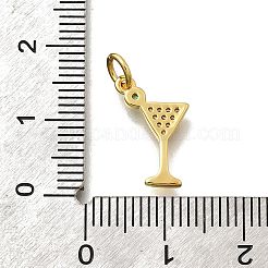 Brass Micro Pave Cubic Zirconia Pendants&nbsp;KK-D339-13G-01