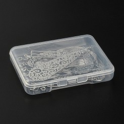 10Pcs 5 Style Brass Filigree Pendants&nbsp;KK-YW0001-49
