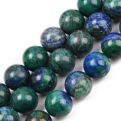 Natural Chrysocolla and Lapis Lazuli Beads Strands&nbsp;G-L648-A12-16mm
