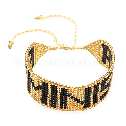 Glass Seed Beaded Braided Bead Bracelets for Women&nbsp;UA0334