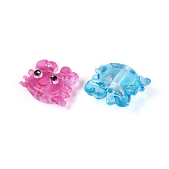 Printed Transparent Acrylic Beads&nbsp;TACR-T029-14M