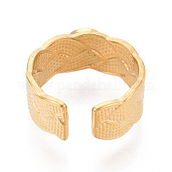 304 Stainless Steel Cuff Ring Components&nbsp;STAS-T066-17G
