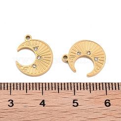 Ion Plating(IP) 304 Stainless Steel Rhinestone Pendants&nbsp;STAS-S140-32G