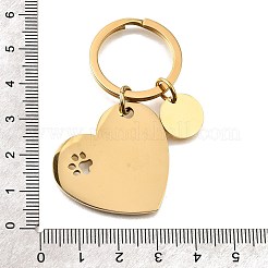 304 Stainless Steel Keychains&nbsp;KEYC-K024-01G