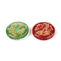 Baking Paint Transparent Glass Beads&nbsp;DGLA-N018-24A