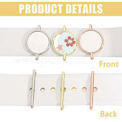 15Pcs 3 Colors Alloy Heat Transfer Watch Band Accessories&nbsp;FIND-CA0011-17B