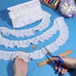 10Yards Polyester Lace Ribbon&nbsp;OCOR-PH0036-45B