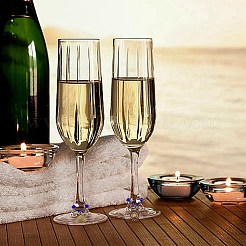 Alloy & Glass Bead Wine Glass Charms&nbsp;AJEW-GO00022