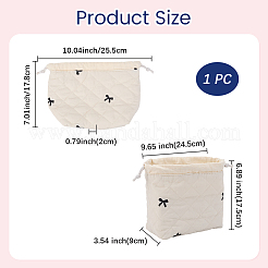 Portable Travel Cotton Drawstring Storage Clutch Bags&nbsp;ABAG-WH20005-25B